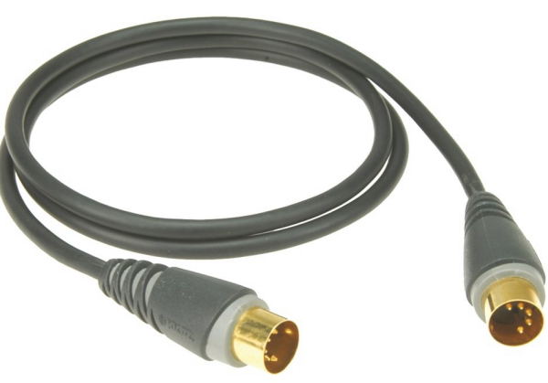 MIDI Kabel sw 1m