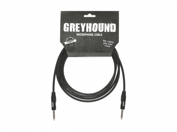 Greyhound Instr. Cable sw 6,0m Klinke - Klinke symmetrisch Metal Klinkenstecker von Klotz