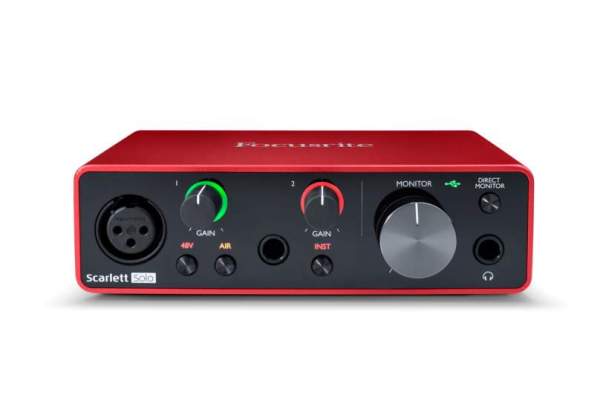 Scarlett Solo 3rd Gen 2-Kanal USB2.0 Audiointerface mit USB-C