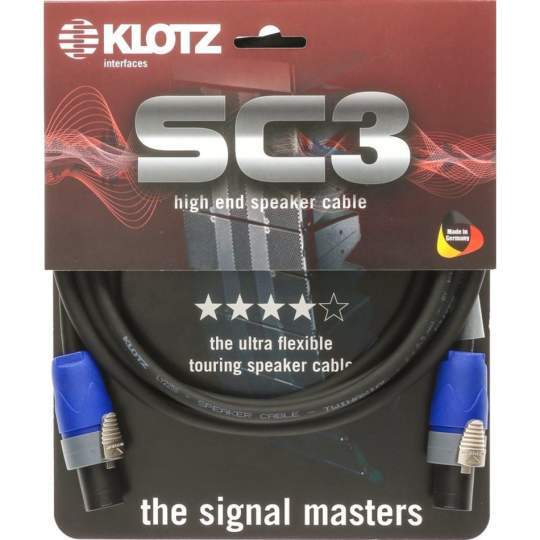 SC-3 Speaker Cable schwarz 5m SpeakON - SpeakonON