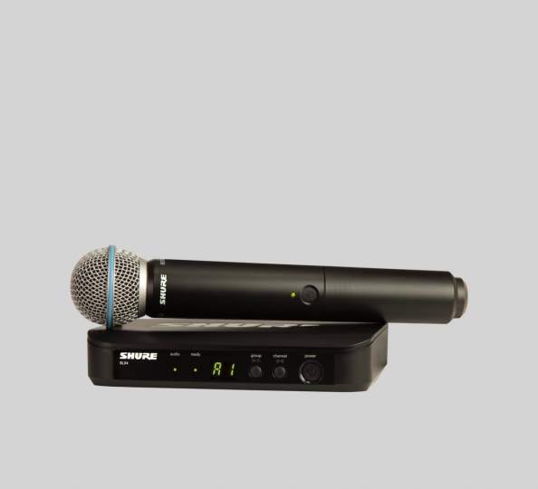 BLX24E/SM58-K3E SM Vocal-Funksystem mit SM58 606-630 MHz