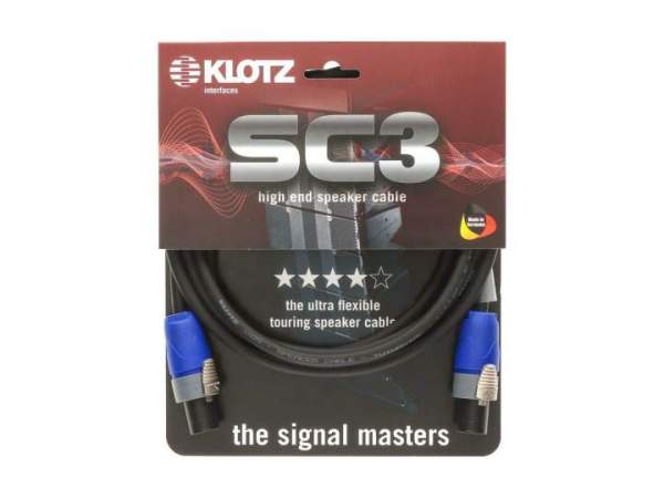 SC-3 Speaker Cable schwarz 2m SpeakON - SpeakonON