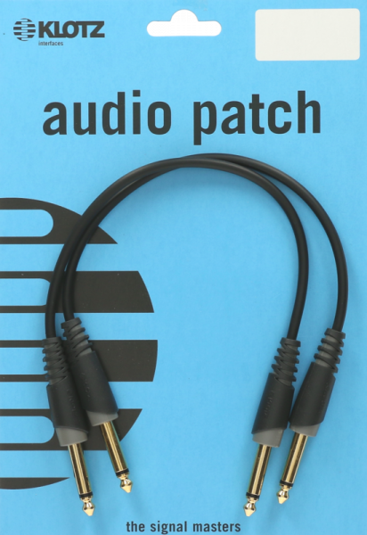 Patchkabel 0,3m schwarz 2Stk.