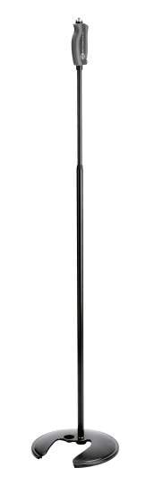 26075 Stapelbares Einhand-Mikrofonstativ schwarz