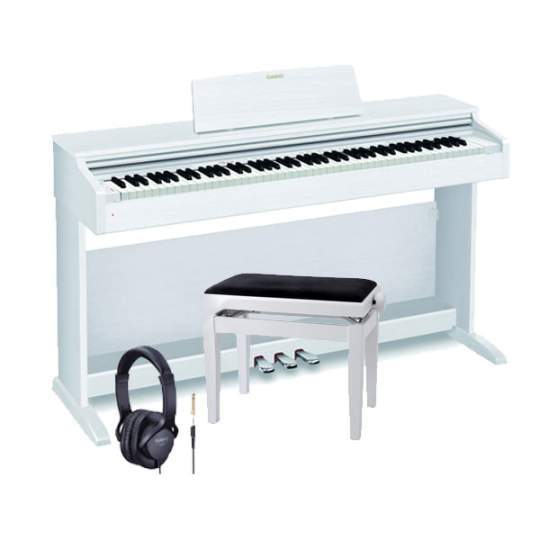 AP-270 WH Spar-Set 1 inkl. Kopfhörer + Klavierbank