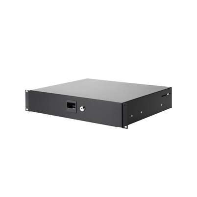 87402 Rackschublade 2 HE Stahl