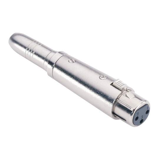 7854 Adapter 6,3 mm Klinke stereo female auf XLR female