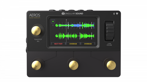 AEROS Gold Edition 6 Spur Stereo Looper Pedal