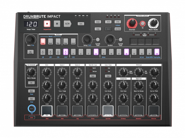 DrumBrute Impact Noir Analog Drum Machine