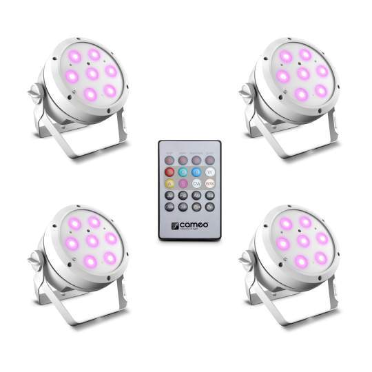 ROOT PAR 4 WH 7 x 4 W RGBW PAR Scheinwerfer inkl Fernbedienung