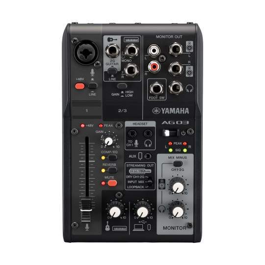 AG03 MK2 BK USB Interface und Mischpult
