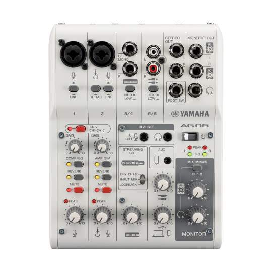 AG06 MK2 WH USB Interface und Mischpult